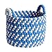 HAY Bead Blue Dash kosz, wełna, niebieski, wys.: 27 cm Ø 40 cm