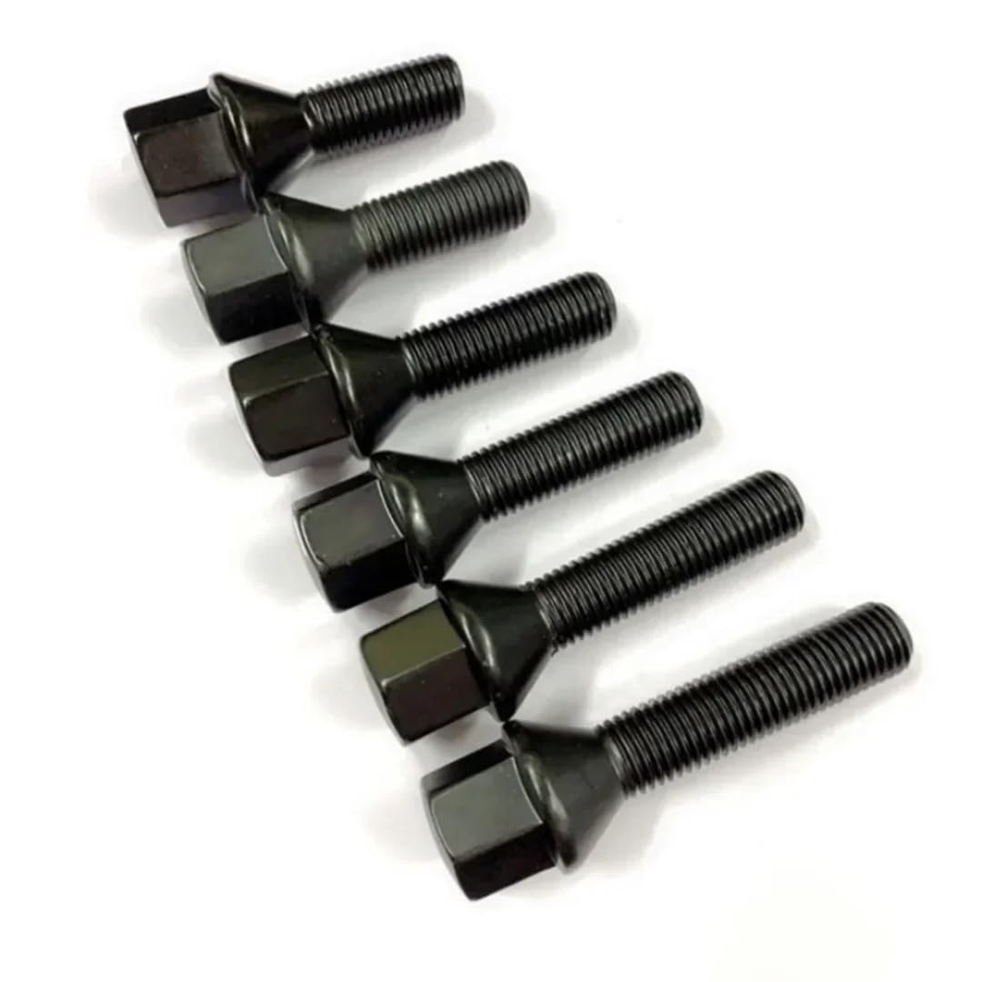 Śruby do Kół dla BMW, 1 szt. M14x1,25, bardzo długie śruby dla kół, sześciokątne, stożkowe, 17mm, długość gwintu 28/35/40/45/50/55/60mm