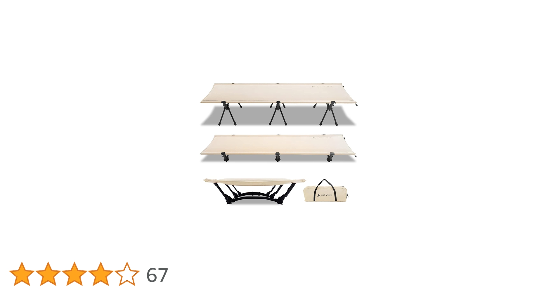 Amazon.co.jp: 【マットとコットをひとつに】AND MYSELF