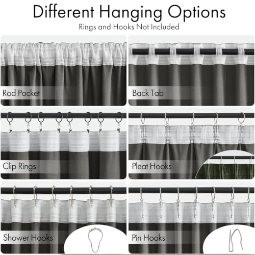 Image of MIULEE Olive Velvet Pinch Pleat Blackout Curtains W52 X L96 Inches | 2 Panels,Luxury,Thermal Insulated,Super Soft,Back Tab & Rod Pocket,for Bedroom Living Room