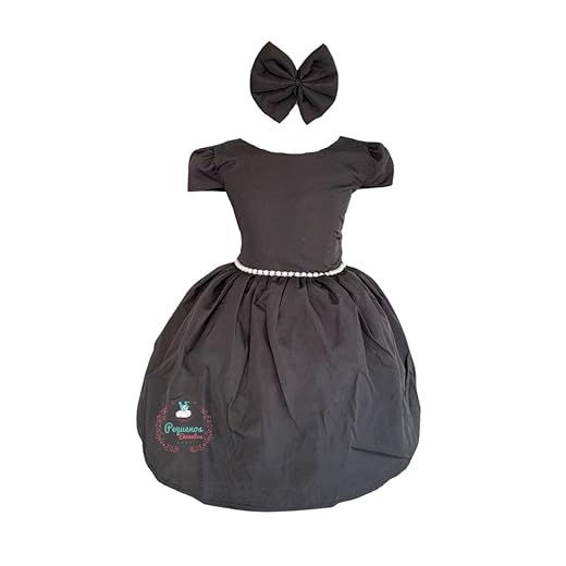 Vestido Infantil Liso com Pérolas na Cintura Daminha Casamento Batizado Luxo Festa com Manga