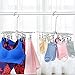 Estoder 2 Pack Foldable Clip and Drip Hangers, Stainless Steel Clothes Drying Hanger with 20 Clips, Laundry Hanging Drying Rack for Socks, Underwear, Lingerie, Bras, Scarf, Towels, Diapers