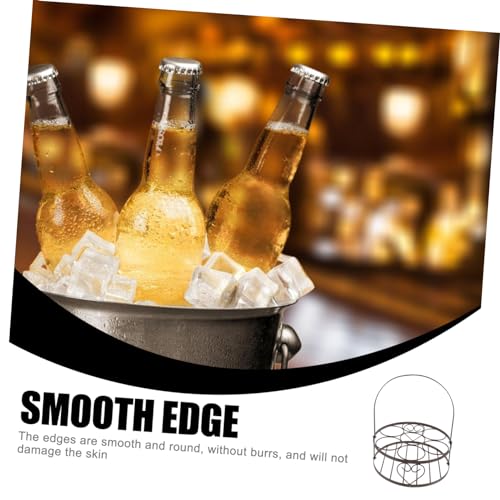 Soporte metálico para 6 botellas de cerveza portatil miniatura 3