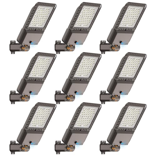 AIKVSXER 45000LM LED Parking Lot Light 180W Commercial Street Area Lighting Dusk to Dawn Photocell Outdoor Lights IP65 Waterproof 12 Years Lifespan fo