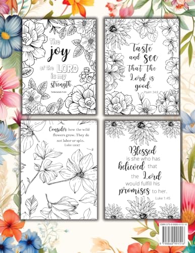 Bible Verse Coloring Book: Inspirational Coloring with Bible Verses for Adults and Teens - Image 2