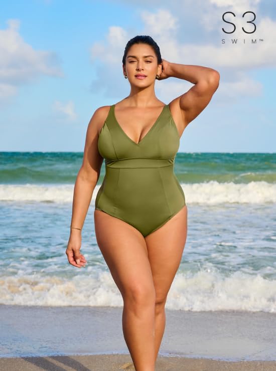 Women's Plunge One Piece Swimsuit2