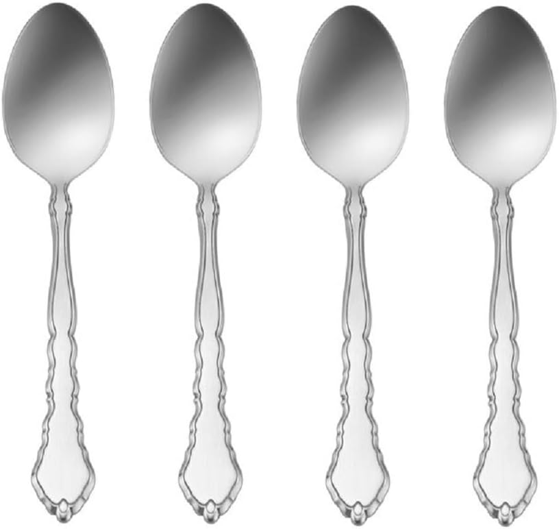 Oneida Satinique 18/8 Stainless Steel Teaspoon (Set of Four)