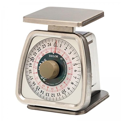 Taylor Precision Scale, Analog Portion, 25 Lb x 2 Oz Graduation, Dual,