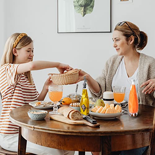 Fygo Diamond Lux Olive Oil Bottle Dispenser- Olive Oil Container- Oil And Vinegar Dispenser Set- Oil Cruet- Oil Bottle For Cooking- Glass Olive Oil Dispenser Bottle For Kitchen (350Ml- Set Of 2-Black) #TOP4