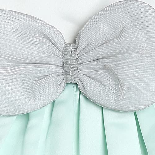 Image of miniklub Baby Round Neck Sleeveless Woven Cotton Dress (Blue Color)