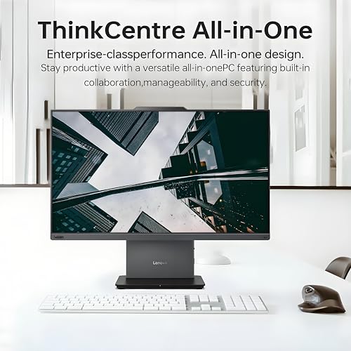 Image of Lenovo ThinkCentre Home & Business All-in-one Computer, 23.8 inch FHD IPS Display, Intel Core i5-13420H Processor, 64GB DDR5 RAM, 2TB PCIe SSD, Wi-Fi 6, Webcam, USB-C, HDMI in&Out, Windows 11 Pro