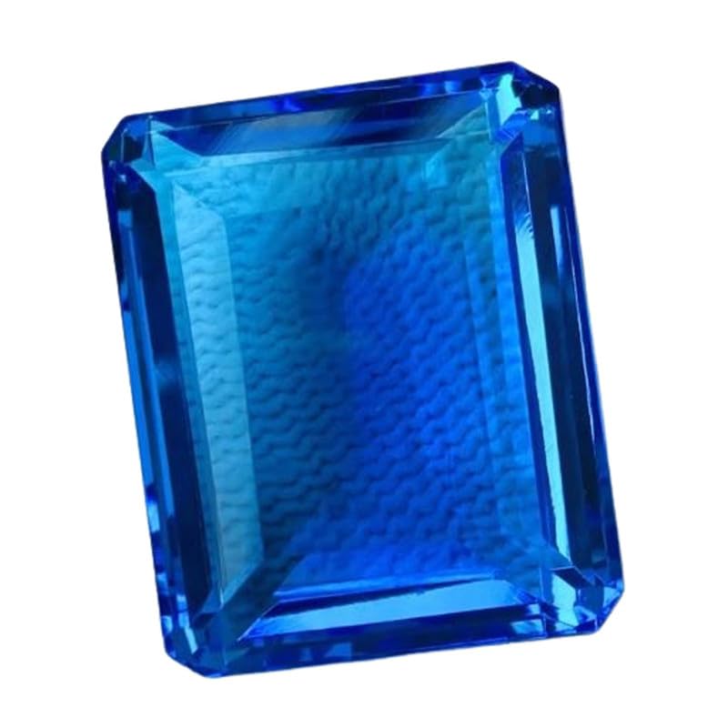 Saphir bleu naturel taille coussin 25mm pour façonner votre collier personnalisé