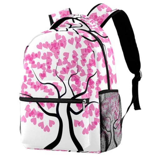 Sac de voyage décontracté avec motif arbre de cœur pour les weekends en famille