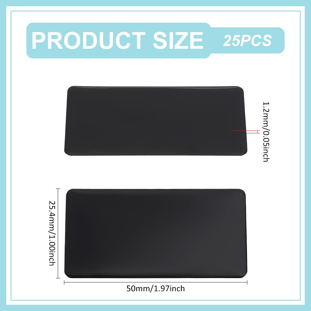 UNICRAFTALE Metallplatten 25 Stück - 50mm Aluminium Namensschilder