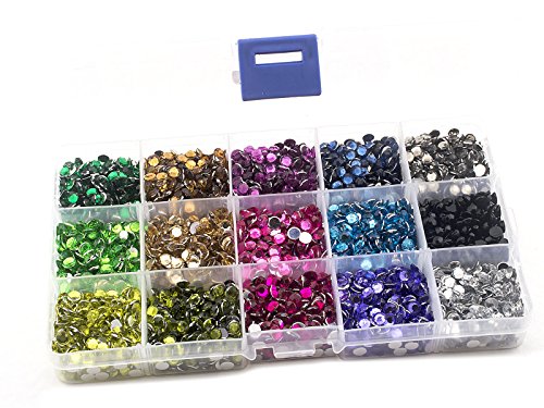 Strass 5 mm pour décoration et customisation manuelle avec boîte
