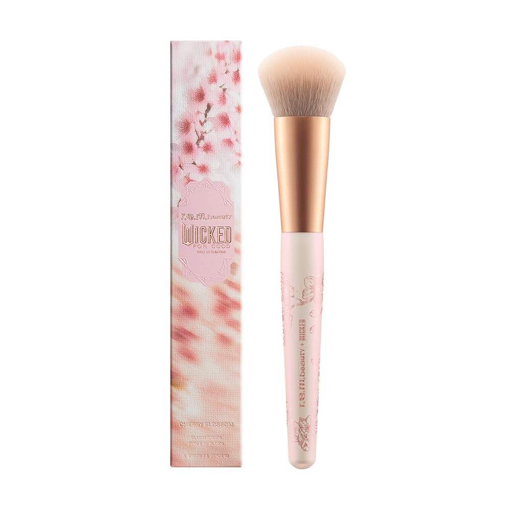 rem.beauty パウダーチーク 3色 コーラル、 ブラシセット　ラス1 Amazon.com: r.e.m. beauty by ariana grande Makeup Brush | Vegan