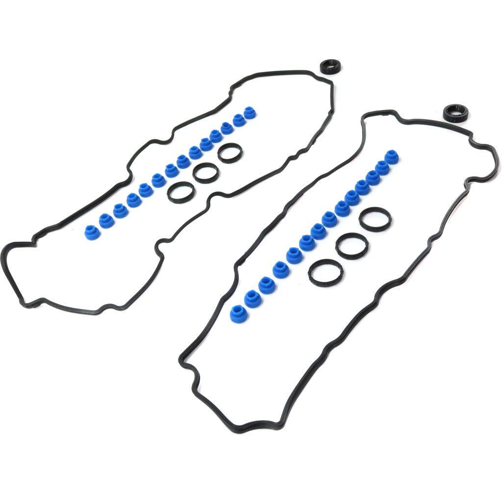 for Ford Fusion Valve Cover Gasket 2010 2011 2012 | Rubber Material | 6 Cyl | 3.0L Engine | w/Grommets & Spark Plug Tube Seals