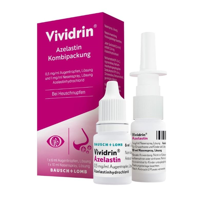 Vividrin Azelastin Kombipackung Augentropfen und Nasenspray 1 St. Kombipackung