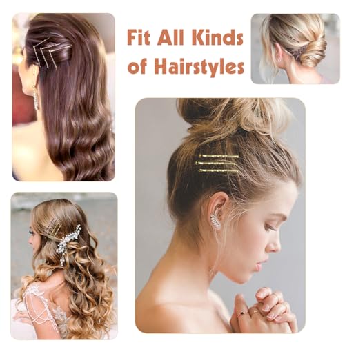 Bobby Pins, 300 Pcs Bobby Pins in Brown, Blonde, and Black for Women, 2 Inch Hair Pins with Storage Box, Secure Hold - Image 5