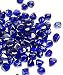 GASPRO 20-Pound 1 inch Fire Glass Diamonds for Fireplace Fire Pit, Medium Blue Reflective Luster