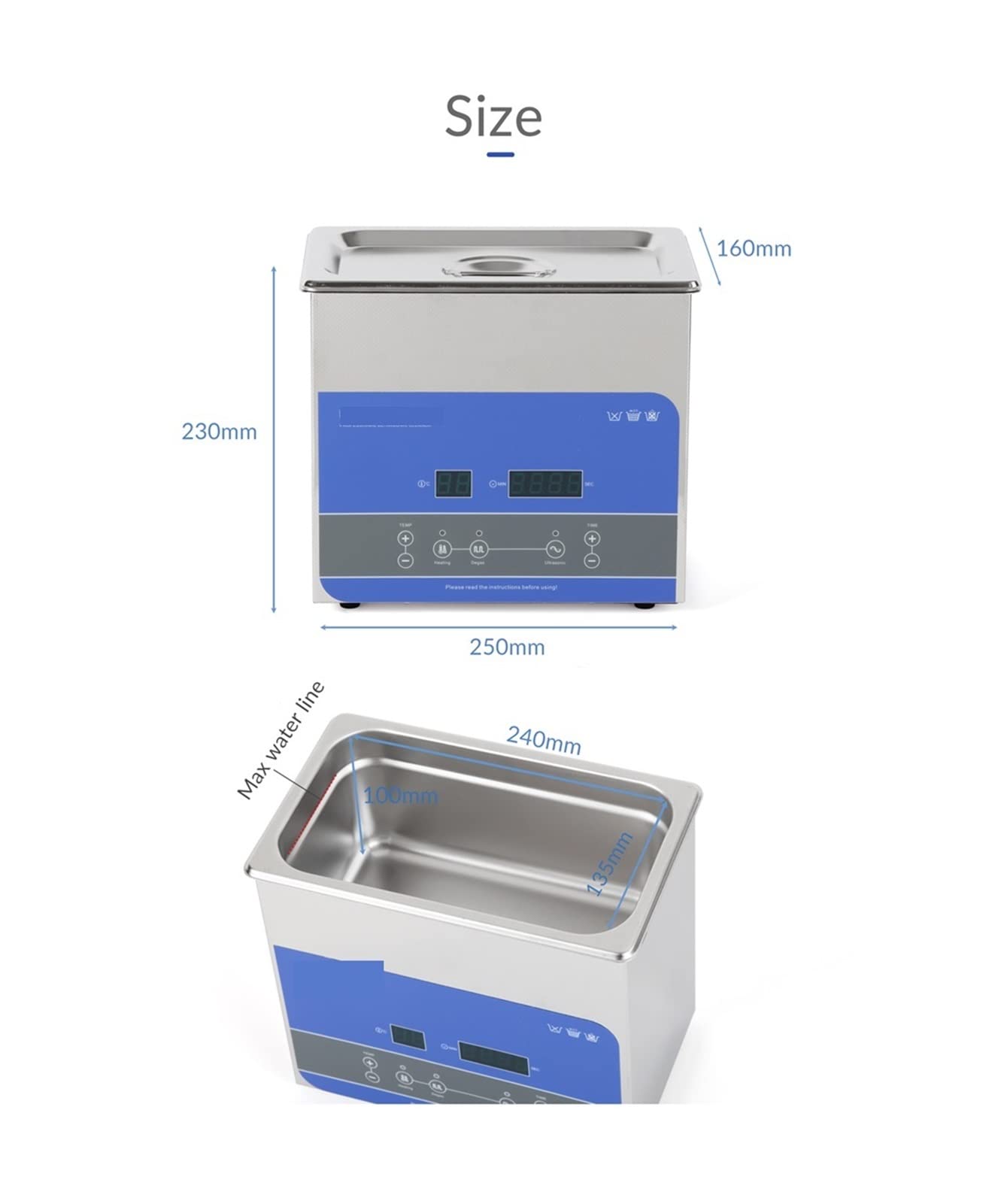 ひ*し様 デジタル超音波洗浄機 3L Amazon | 超音波洗浄機 3L 超音波クリーナーデジタルタイマー