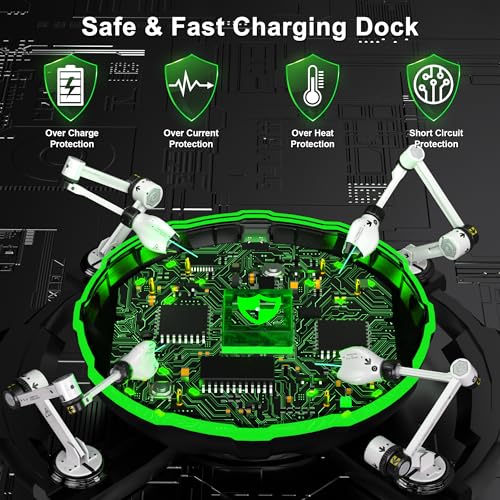 Image of Ukor Fast Charging 4x4800mWh Rechargeable Battery Pack with Charger for Xbox Controller Rechargeable Batteries Xbox for Xbox One & S & X & Elite, Xbox Series X & S