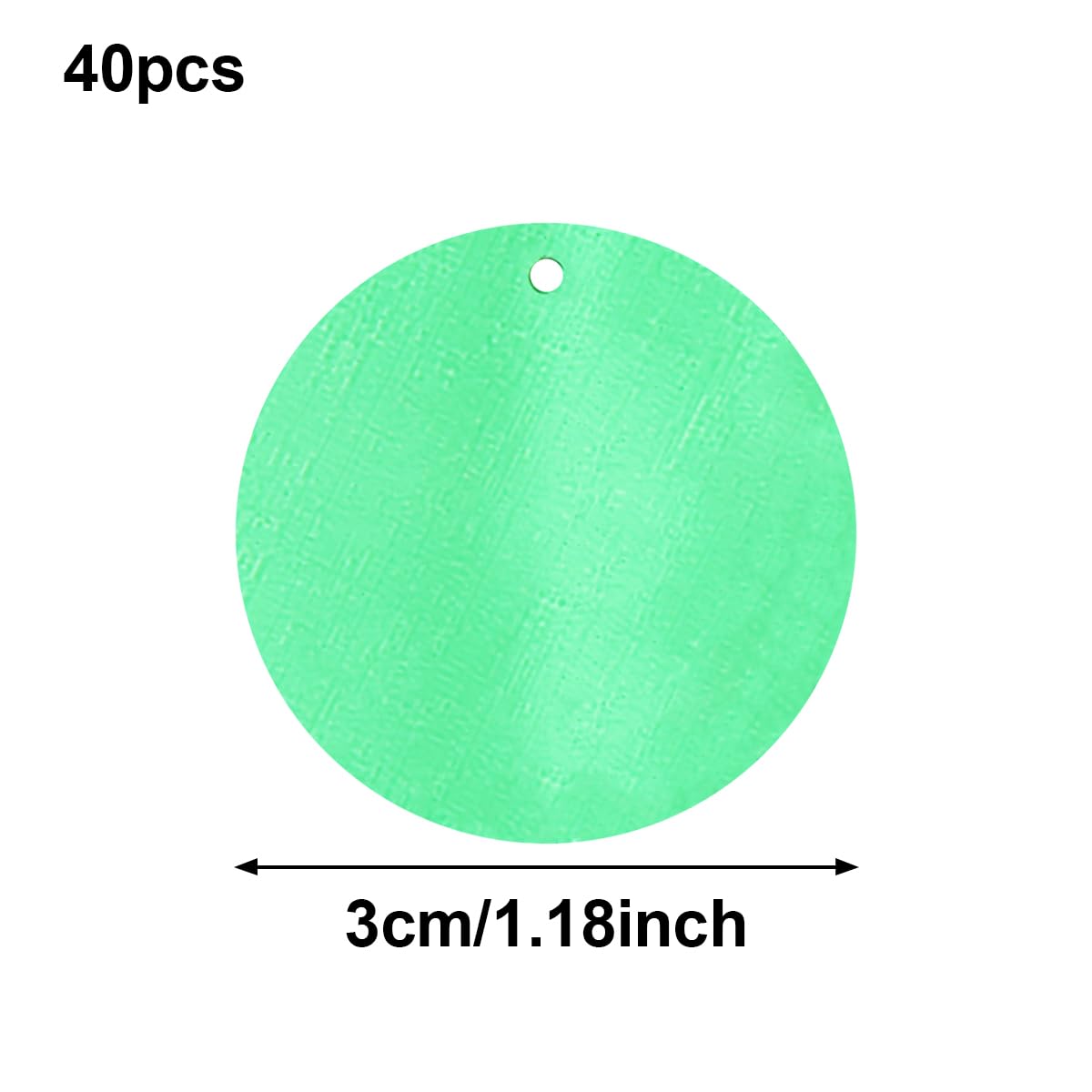 ECYC Ltd 40 Pcs 30mm Round Loose Sequins for Crafts, Flat Round Sequin Paillettes PVC Craft Round Sequins Embroidery Sequins Beads for DIY Garment Embroidery, Sewing, Arts Crafts, or Jewelry Making