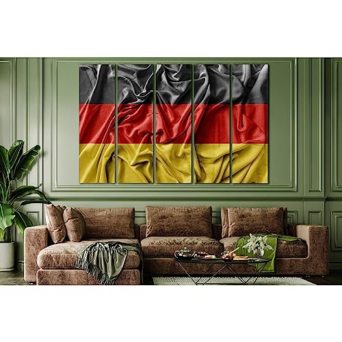 Tableau drapeau Allemagne ZELLART toile premium décoration murale chic