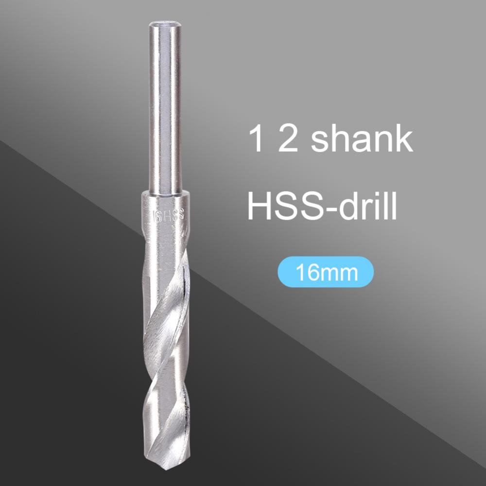 16 mm Tip Diameter 4241 HSS High Speed Steel Blacksmiths Twist Drill Bit 1/2" Straight Shank Drilling Hole Tool - Image 2