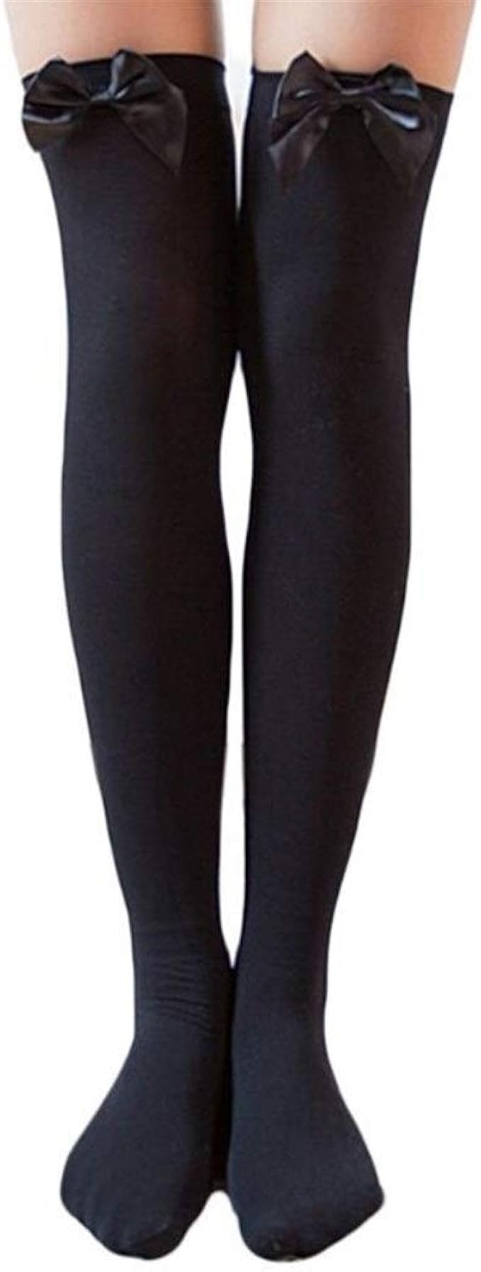 Amazon 新しいファッションセクシーな女性女の子ナイロンハイストッキングストレッチ膝腿タイツ70センチ女性ストッキング Color No Bk A Size A タイツ 通販