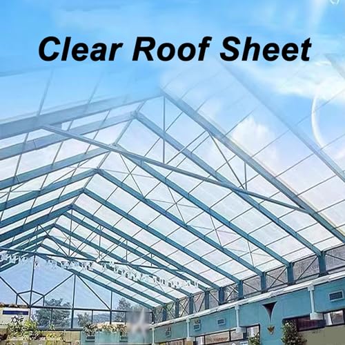 Pannelli Da Tetto Isolanti Trasparenti,Lamiera Grecata Per Copertura,Lamiere Grecate Protezione Uv Antipioggia Pannelli Isolanti Da 1,5Mm,Facile Da Tagliare E Piegare (0.9X0.8M/35X31In) - 2