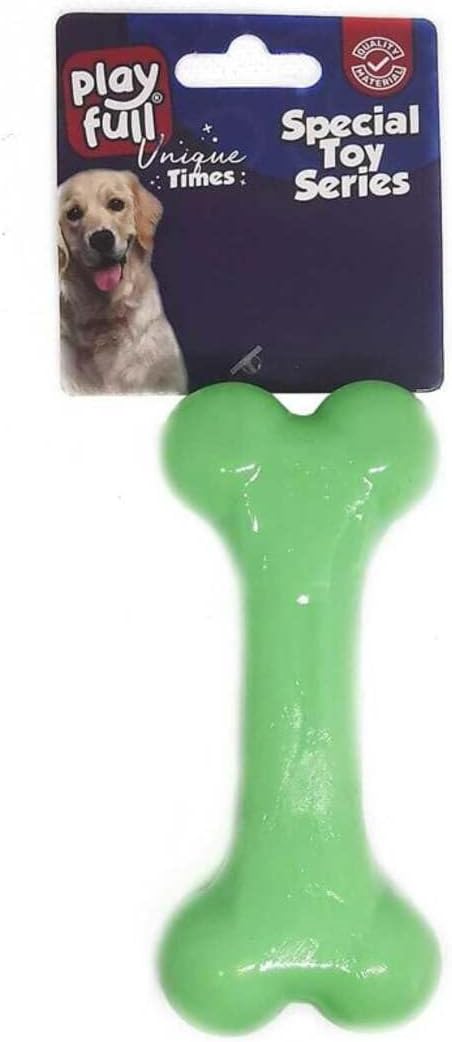 Playfull Kemik Şeklinde Köpek Oyuncağı 11X5 Cm Yeşil