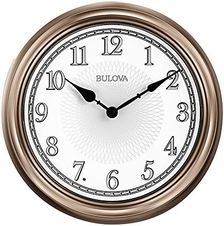 Bulova C4826 Light Time Wall Clock, Champagne
