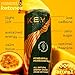 KEY Ketone Drink - Ketones for Energy & Focus, Sugar Free & Low Caffeine from Green Tea with L-Theanine, No Crash or Jitters, All Natural, Lightly Carbonated, Pineapple Passionfruit (Pack of 12)