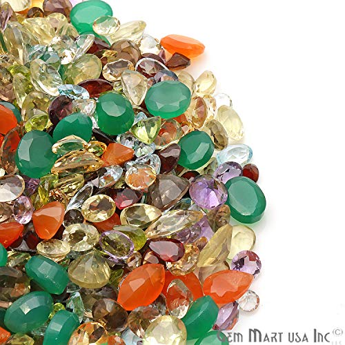Gemmartusa Loose Gemstone (Mx 60001) 200 Carats Mixed Gemstone Lot Natural Loose Gems Wholesale Mixcolored Stones Mix Shaped Loose Gemstones. #TOP4