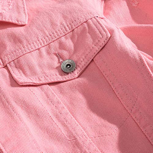 WENKOMG1 Ripped Denim Jacket for Men Hipster Style Autumn Long Sleeve Top Urban Outerwear4