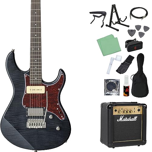 YAMAHA PACIFICA611VFM TBL エレキギター初心者14点セット 【MG10付き】 トランスルーセントブラック ヤマハ