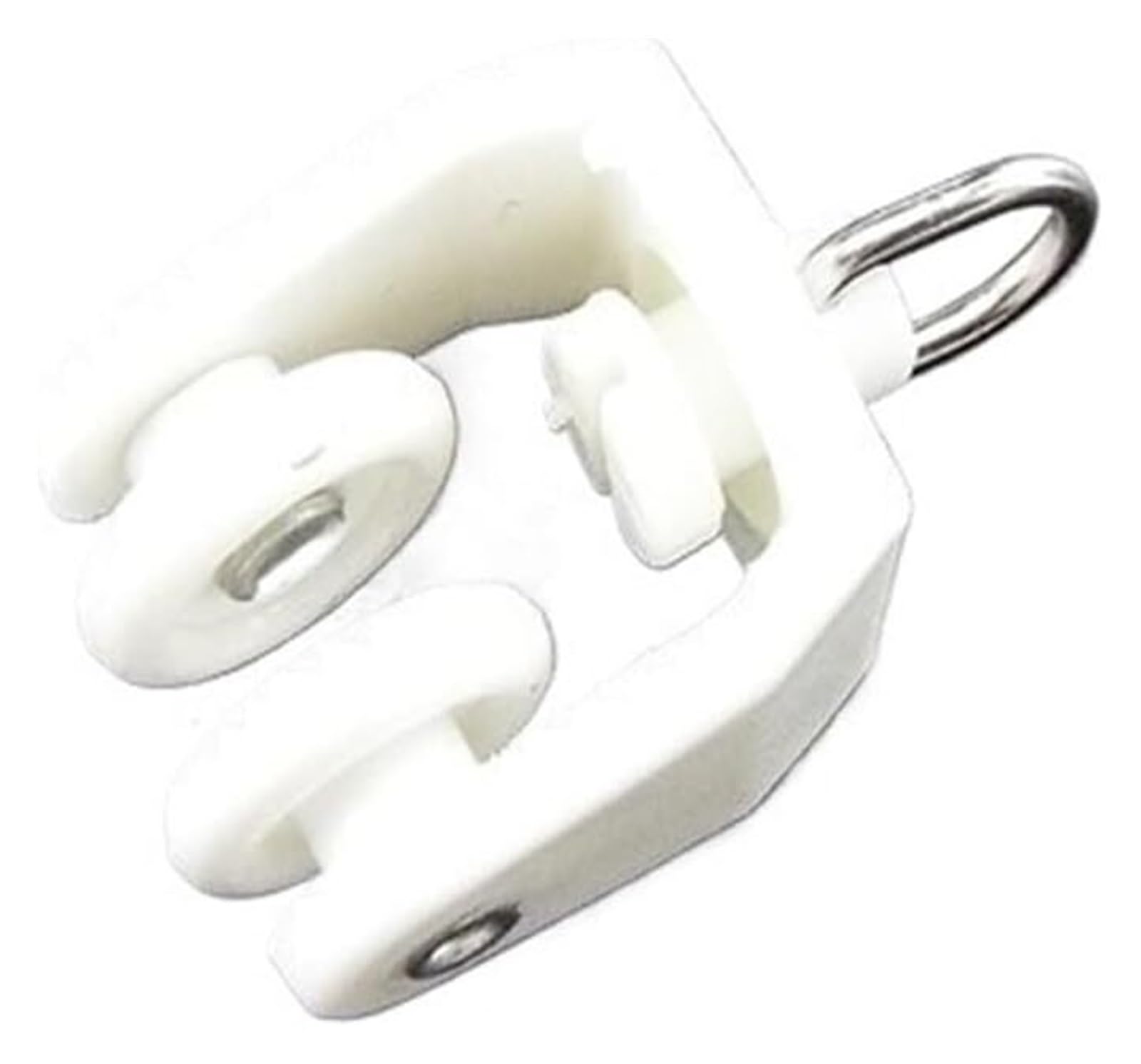 Cyjaznhh One Color White Plastic Curtain Track Gliders Rollers