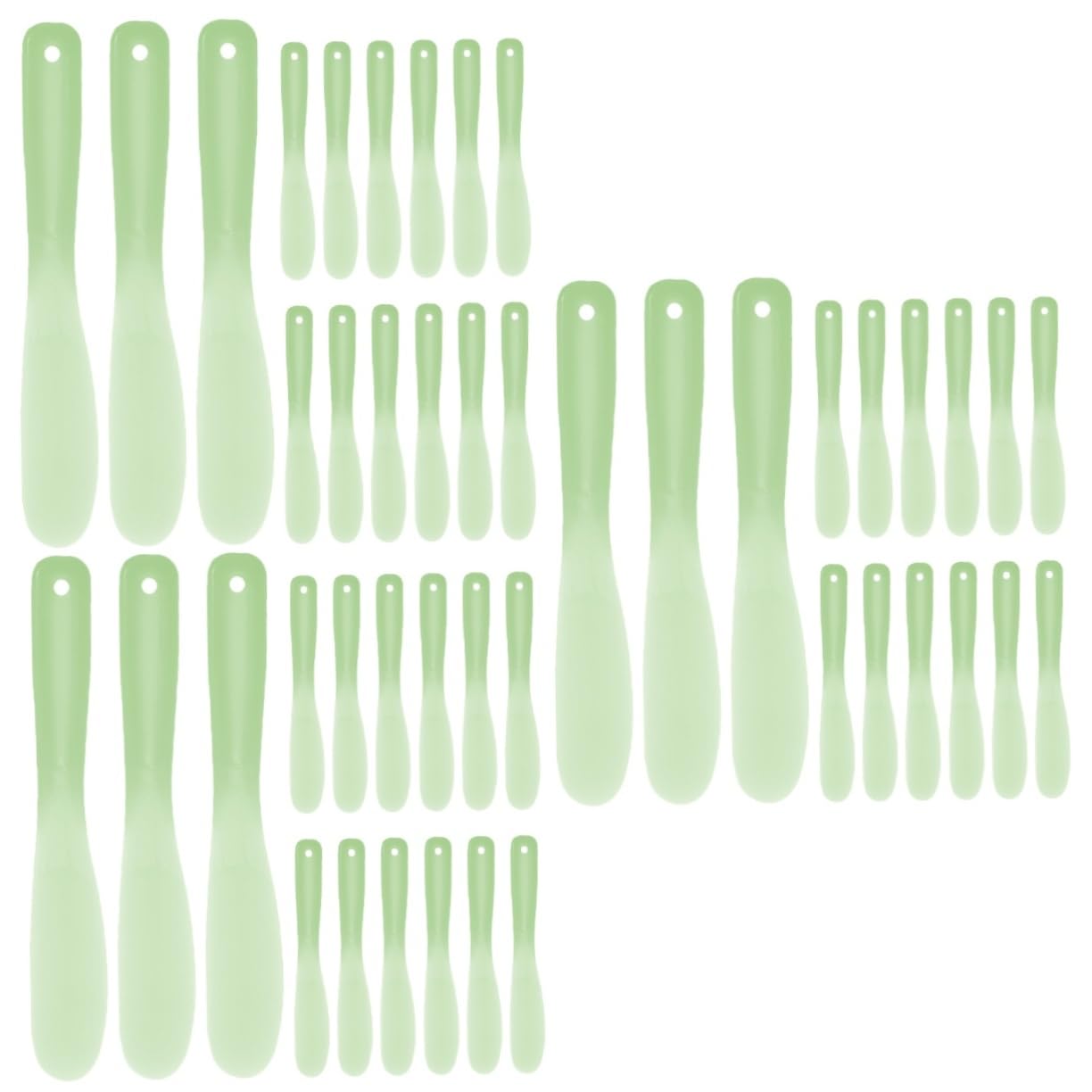 Healeved 60pezzi Spatole Silicone Per Trucco Strumenti Multifunzionali Per Miscelare Cosmetici e Fondotinta Facili Da Pulire e Maneggiare Per Bellezza e Makeup Professionale