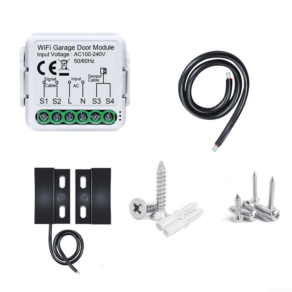 Tuya Smart WiFi Garage Door Controller Timing Interruttore intelligente On-Off App Telecomando controllo accessi