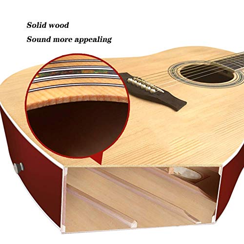 DYB Guitare Acoustique Ballade Guitare Adulte Fingerstyle Débutant Pratique Chaîne en métal Son Clair Bois Massif… - Les Beatles, Paul McCartney, John Lennon, RIngo Starr, George Harrison DYB Guitare Acoustique Ballade Guitare Adulte Fingerstyle Débutant Pratique Chaîne en métal Son Clair Bois Massif… – Image 5