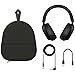 Sony WH-1000XM5 Premium Noise Canceling Headphones, Auto NC Optimizer, 30-Hour Battery, Alexa Voice Control, Black Bundle with Deco Gear Pro Audio Headphone Stand in Matte Black/Red