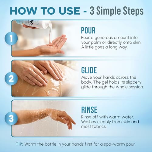 Image of Nuru Massage Gel 8.45 fl oz, Organic Aloe Vera, Water Based, Body-to-Body | Body-to-body massage oil alternative. Organic aloe vera, seaweed, green tea, licorice & vitamin B5. Paraben free.