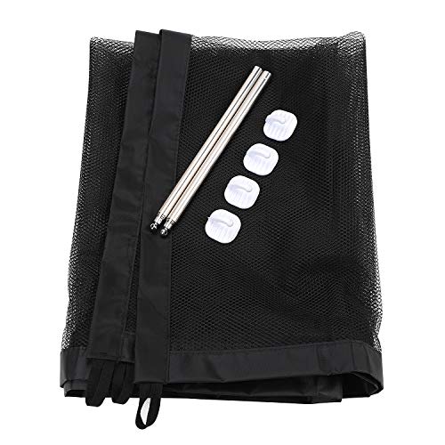 Türschutzgitter Gittertür Hund Kindergitter Treppe Ohne Bohren Faltbar Welpengitter Treppenschutzrollo Versetzbar Einziehbares Türgitter Zum Klemmen Schutzgitter für Haustiere Babys 1.8M X 72CM