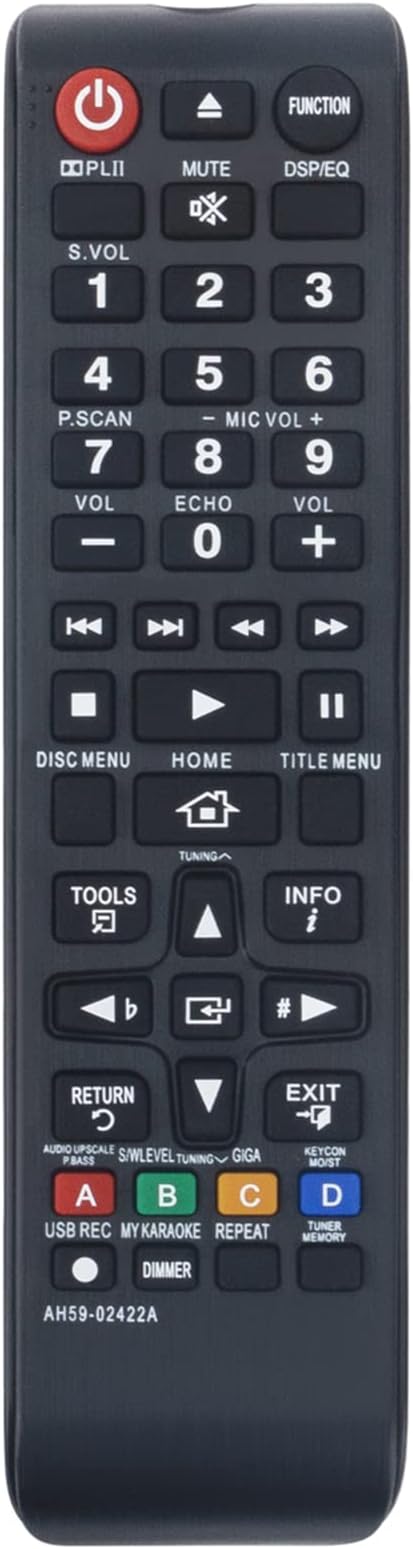 Allimity AH59-02422A Replacement Remote Control fit for Samsung Digital Home Entertainment System HT-E350K HT-E353K HT-E353HK HT-E355K HT-E330K HTE350K HTE353K HTE353HK HTE355K HTE330K