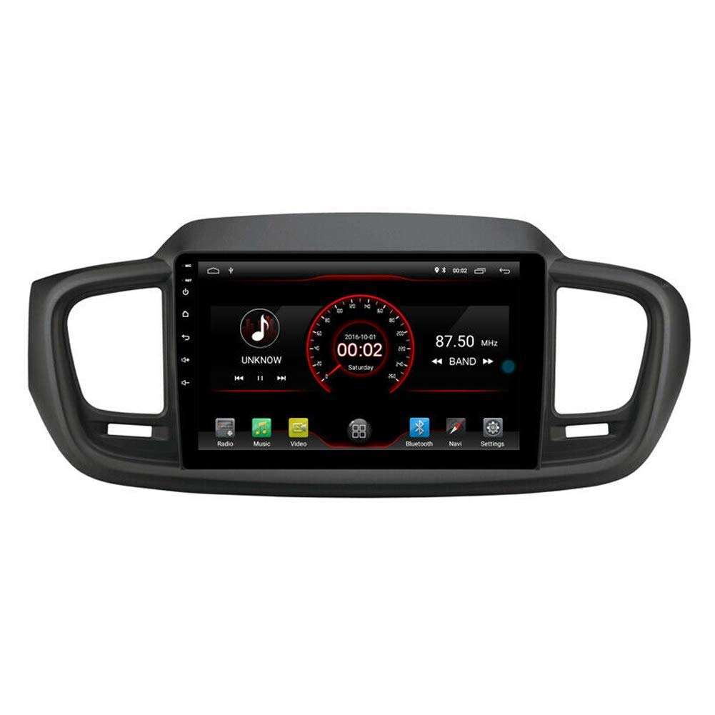 HYYK Android 10 Car DVD Player GPS Stereo Head Unit Navi Radio Multimedia Wifi for Kia Sorento 2015 2016 2017 2018 2019 Steering Wheel Control