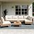 LAUSAINT HOME Outdoor Patio Furniture, 7 Piece Outdoor Sectional Sofa PE Rattan Wicker Patio Conversation Sets, All Weather Patio Furniture Set with Thick Cushions for Garden, Backyard(Beige)