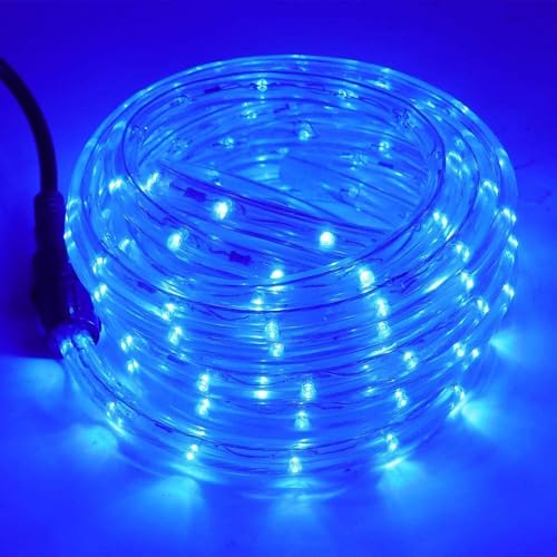 Wisada LED Lichtschlauch Außen,1M 36LEDs/m Blau LED Schlauch 230V Tube Light Indoor Leuchtstoffröhre, Outdoor Lichter Wasserdicht Lichterschlauch für Terrasse Wohnzimmer Weihnachten Partydeko