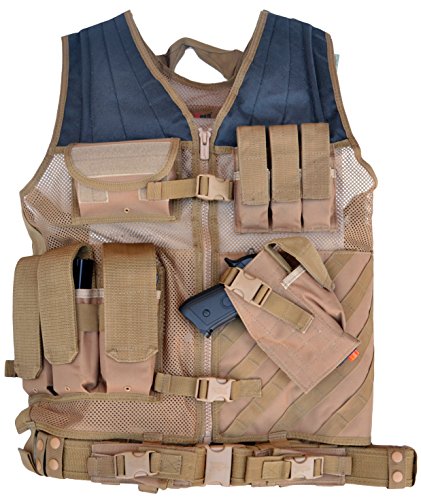 EXPLORER Tactical Vest, Tan, 20 x 29-Inch
