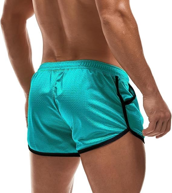 AIMPACT Mens Mesh Shorts Retro 3 Inch Sexy Side Split with Pockets Athletic Workout Running Booty Short Shorts - Image 3